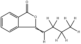 3-Butylidene Phthalide-d8 Structure