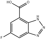 6-fluoro-1H-1,2,3-benzotriazole-4-carboxylic acid 结构式