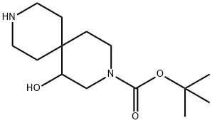 tert-butyl 1-hydroxy-3,9-diazaspiro[5.5]undecane-3-carboxylate Structure