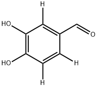 3,4-Dihydroxybenzaldehyde-d3 化学構造式