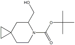 tert-butyl 5-(hydroxymethyl)-6-azaspiro[2.5]octane-6-carboxylate Struktur