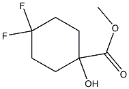 methyl 4,4-difluoro-1-hydroxycyclohexane-1-carboxylate 化学構造式