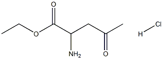 ethyl 2-amino-4-oxopentanoate hydrochloride 化学構造式