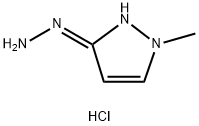 3-亚肼基-1-甲基-2,3-二氢-1H-吡唑(盐酸盐), 1803566-07-5, 结构式