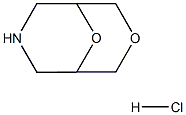 3,9-dioxa-7-azabicyclo[3.3.1]nonane hydrochloride, 1803587-96-3, 结构式