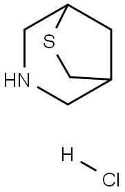 6-thia-3-azabicyclo[3.2.1]octane hydrochloride 结构式