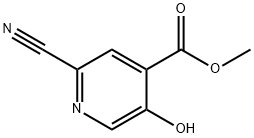 4-Pyridinecarboxylic acid, 2-cyano-5-hydroxy-, methyl ester Structure