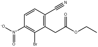 Ethyl 2-bromo-6-cyano-3-nitrophenylacetate Structure