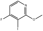 4-fluoro-3-iodo-2-methoxypyridine 化学構造式