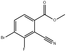 Methyl 4-bromo-2-cyano-3-fluorobenzoate Struktur