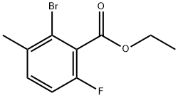 Ethyl 2-bromo-6-fluoro-3-methylbenzoate Struktur