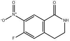 6-fluoro-7-nitro-3,4-dihydroisoquinolin-1(2H)-one Struktur