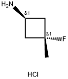 (1R,3R)-3-氟-3-甲基环丁烷-1-胺·盐酸盐, 1812174-83-6, 结构式