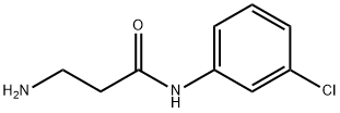 3-amino-N-(3-chlorophenyl)propanamide 结构式