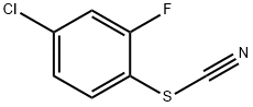 4-クロロ-2-フルオロフェニルチオシアン酸 化学構造式