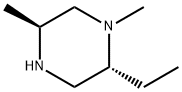 (2R,5S)-2-ethyl-1,5-dimethylpiperazine 化学構造式