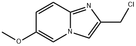 2-(氯甲基)-6-甲氧基咪唑并[1,2-A]吡啶, 182181-39-1, 结构式