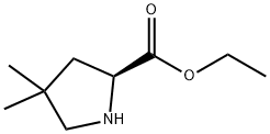 4,4-Dimethyl-pyrrolidine-2-carboxylic acid ethyl ester Struktur