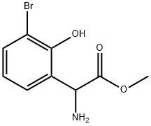 METHYL 2-AMINO-2-(3-BROMO-2-HYDROXYPHENYL)ACETATE Structure