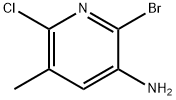 2-Bromo-6-chloro-5-methylpyridin-3-amine Structure