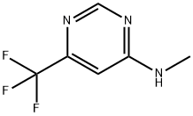 Methyl-(6-trifluoromethyl-pyrimidin-4-yl)-amine Structure