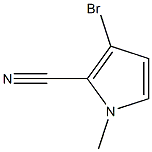 3-bromo-1-methyl-1H-pyrrole-2-carbonitrile Struktur