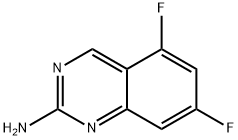 5,7-二氟喹唑啉-2-胺 结构式