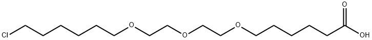 6-(2-(2-((6-氯己基)氧基)乙氧基)乙氧基)己酸, 1835705-78-6, 结构式