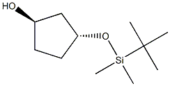 trans-3-[(tert-butyldimethylsilyl)oxy]cyclopentan-1-ol,183795-20-2,结构式