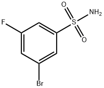 3-Bromo-5-fluorobenzenesulfonamide 化学構造式