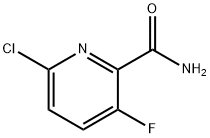 2-Pyridinecarboxamide, 6-chloro-3-fluoro- Struktur