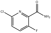 2-Pyridinecarboxamide, 6-chloro-3-fluoro- Structure