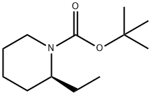 tert-Butyl (S)-2-ethylpiperidine-1-carboxylate 结构式