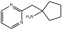 1-[(pyrimidin-2-yl)methyl]cyclopentan-1-amine Structure