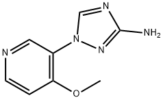 1-(4-methoxypyridin-3-yl)-1H-1,2,4-triazol-3-amine 结构式