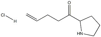 1-(pyrrolidin-2-yl)pent-4-en-1-one hydrochloride Structure