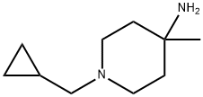 1-Cyclopropylmethyl-4-methylpiperidin-4-ylamine 结构式