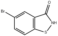 5-ブロモベンゾ[D]イソチアゾール-3(2H)-オン 化学構造式
