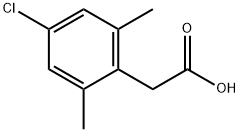 2-(4-chloro-2,6-dimethylphenyl)acetic acid Struktur