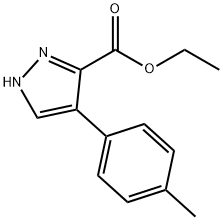 1H-Pyrazole-3-carboxylic acid, 4-(4-Methylphenyl)-, ethyl ester Structure