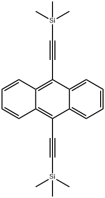 9,10-ジ(トリメチルシリルエチニル)アントラセン 化学構造式