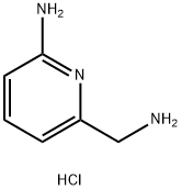 6-(aminomethyl)pyridin-2-amine dihydrochloride 化学構造式