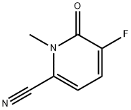 2-Pyridinecarbonitrile, 5-fluoro-1,6-dihydro-1-methyl-6-oxo- Structure