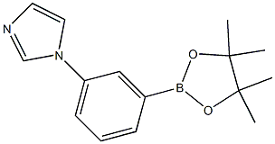 1-(3-(4,4,5,5-tetramethyl-1,3,2-dioxaborolan-2-yl)phenyl)-1H-imidazole Structure