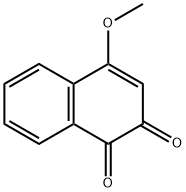 4-メトキシ-1,2-ナフトキノン 化学構造式