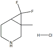 7,7-Difluoro-1-methyl-3-azabicyclo[4.1.0]heptane hydrochloride Structure