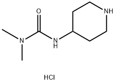 3,3-dimethyl-1-(piperidin-4-yl)urea dihydrochloride Structure