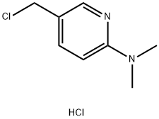 5-(chloromethyl)-N,N-dimethylpyridin-2-amine hydrochloride Struktur