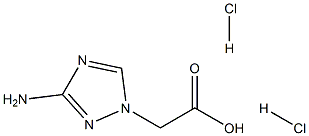 2-(3-amino-1H-1,2,4-triazol-1-yl)acetic acid dihydrochloride 化学構造式