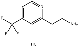 2-[4-(trifluoromethyl)pyridin-2-yl]ethan-1-amine dihydrochloride Struktur